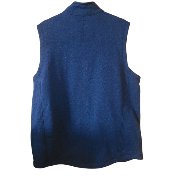 WindRiver T-max heat Blue sleeveless zip-up sweater vest - Picture 10 of 11